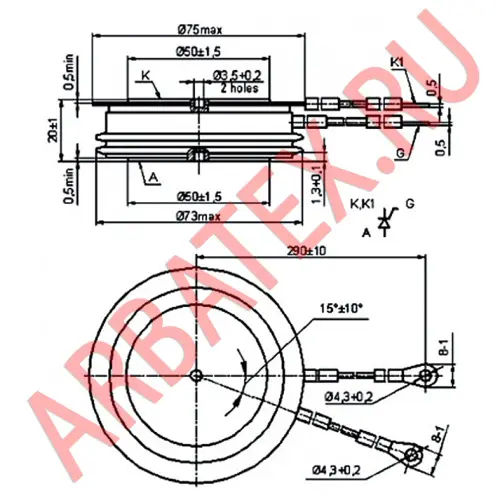 ТБ353-630-16-611 тиристор фото 3 ТБ353-630-16-611 тиристор фото 3