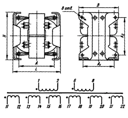 ТА197-127/220-50В трансформатор фото 3
