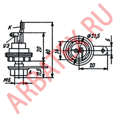 2У202А тиристор фото 3