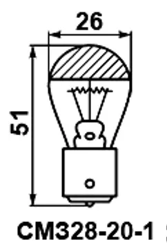СМЗ 28-20-1 b15s/18 лампа накаливания фото 3 СМЗ 28-20-1 b15s/18 лампа накаливания фото 3