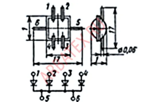 2Д907Г1 диодная матрица фото 3 2Д907Г1 диодная матрица фото 3