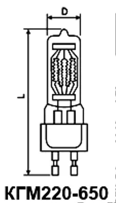 КГМ-220-650 лампа накаливания фото 3 КГМ-220-650 лампа накаливания фото 3