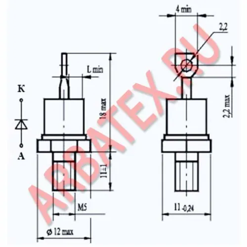 2Д112-10-10-В2 диод фото 3