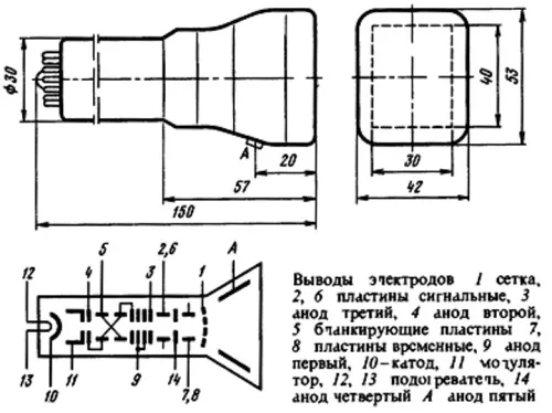 6ЛО3И трубка электронно-лучевая фото 3 6ЛО3И трубка электронно-лучевая фото 3