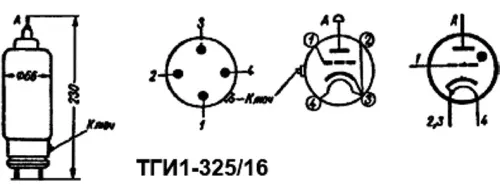 ТГИ1-325/16 тиратрон импульсный модуляторный  фото 3